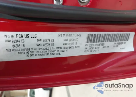 2016 Dodge Dart Sxt из США, поврежденный, VIN 1C3CDFBB4GD570920